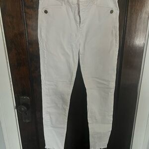 Ann Taylor Cream Ankle Jeans